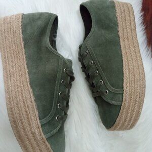 Steve Madden Women's  Size 9.5 Hampton Platform Espadrille Sneakers